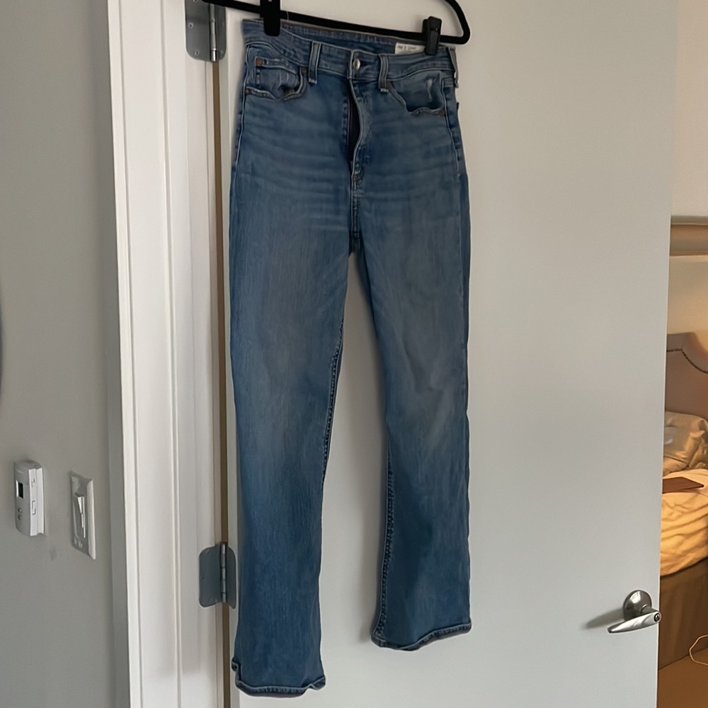 Rag & Bone Nina High Rise Ankle Flare Jeans in West Marin - Picture 5 of 9